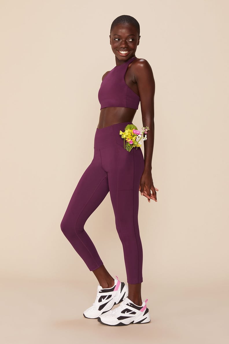 Girlfriend Collective Plum High-Rise Pocket Legging