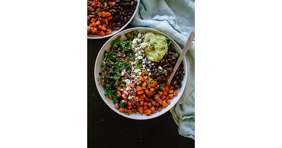 Southwestern Kale Power Bowl With Sweet Potato, Black Beans, and