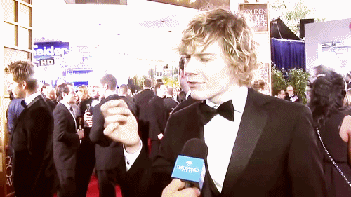 When He Thought Real Hard About Something on the Red Carpet