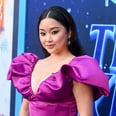 Lana Condor Poses With Her Fiancé in a Plunging Corset Dress