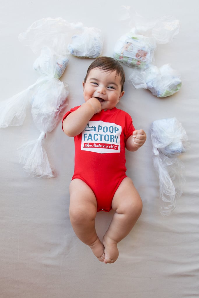 Mom's Weekly Photo Shoot of Punny Onesies