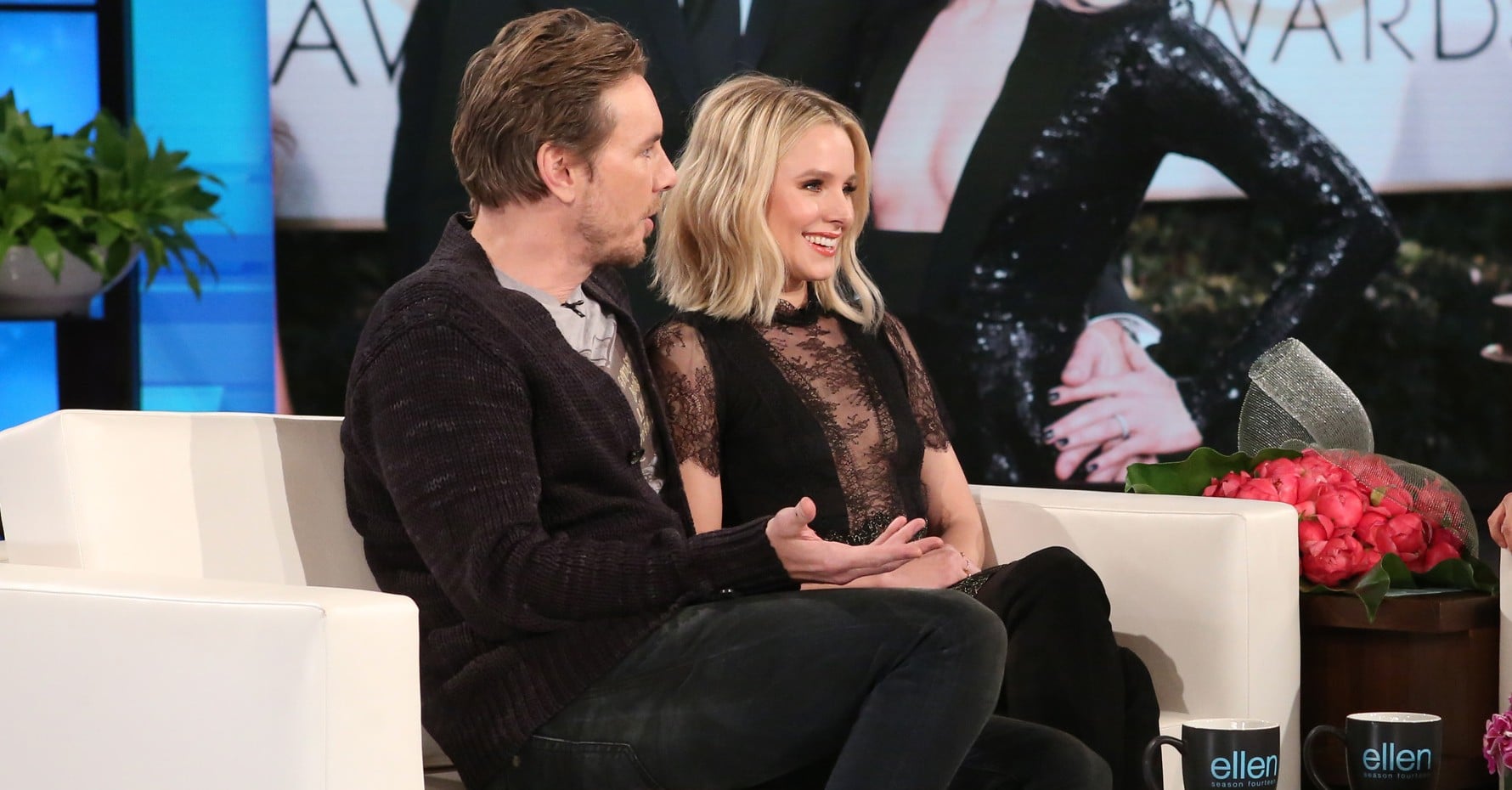 Kristen Bell Dax Shepard on Ellen DeGeneres Show Jan. 2017 PS Celebrity