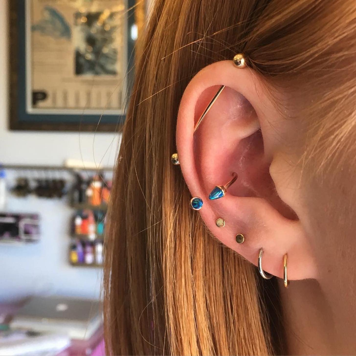 Popular ear outlet piercings 2018