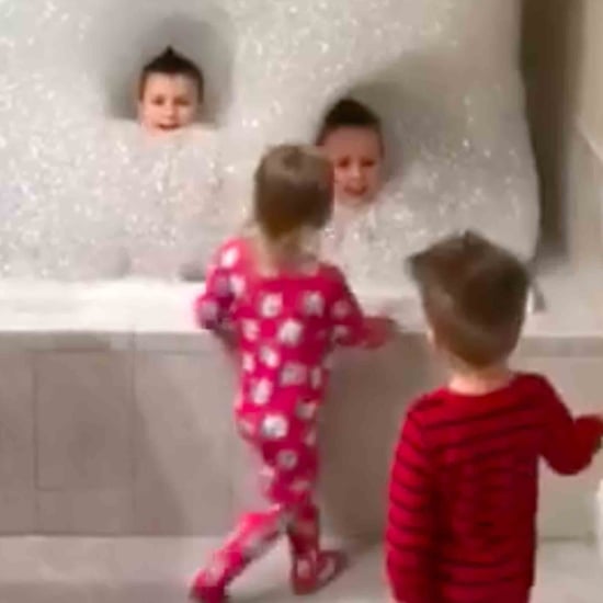 Dad Makes Giant Bath For His Kids