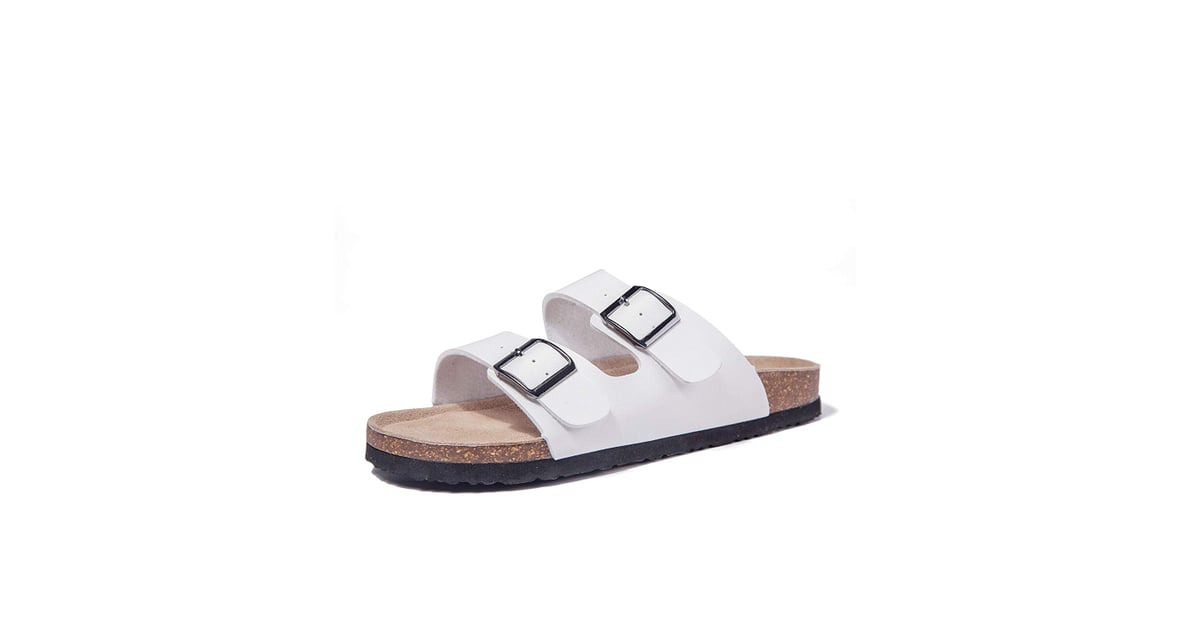 TF STAR Arizona 2-Strap Adjustable Buckle Slide Sandals | Amazon Prime ...