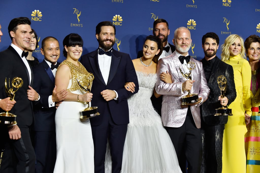 Pictured: Cast and crew of The Assassination of Gianni Versace: American Crime Story