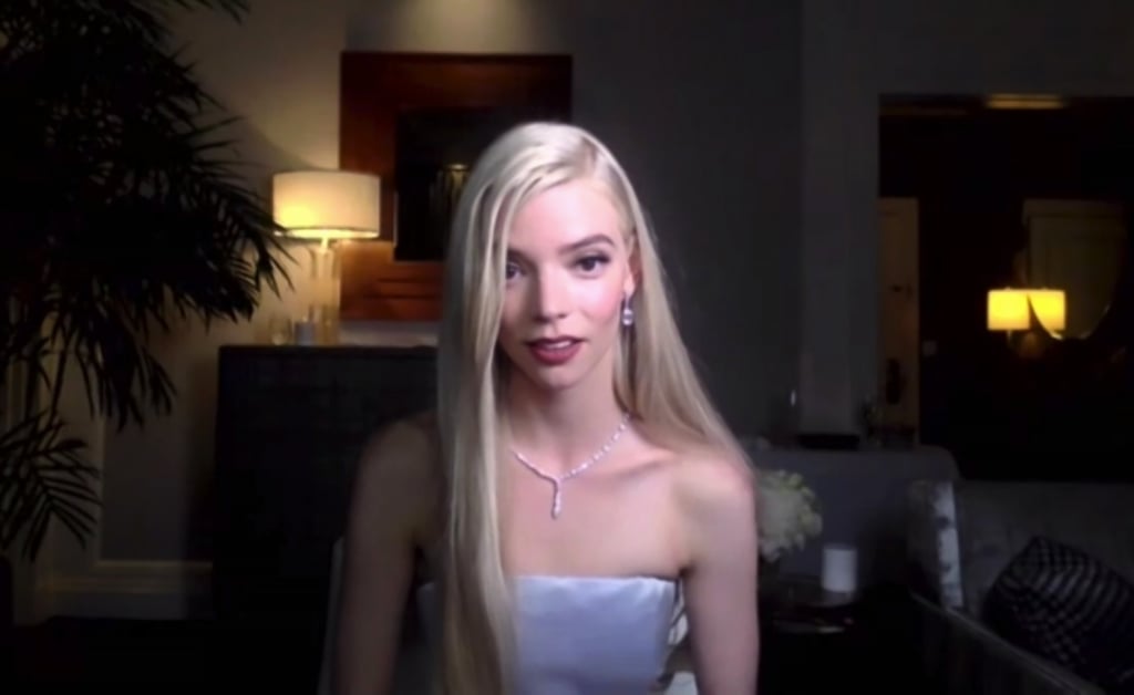 Anya Taylor-Joy Wears Second Dior Dress For Golden Globes