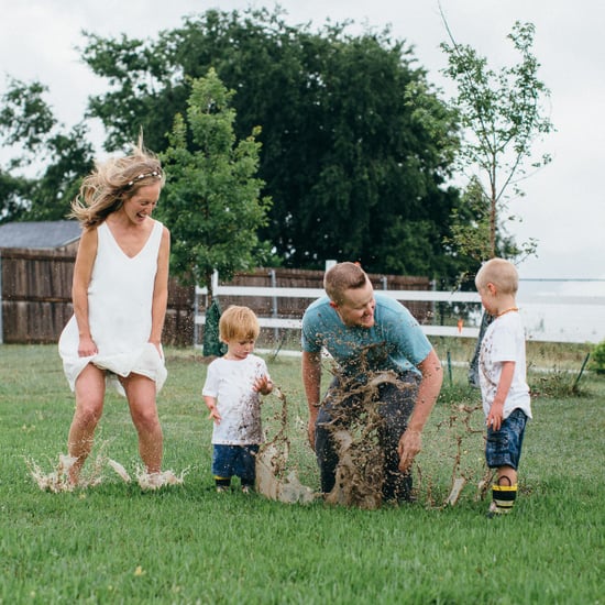 Mud Fight Maternity Shoot
