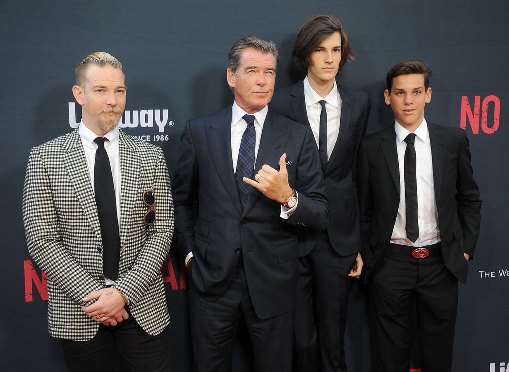 Pierce Brosnan and His Sons on the Red Carpet 2015