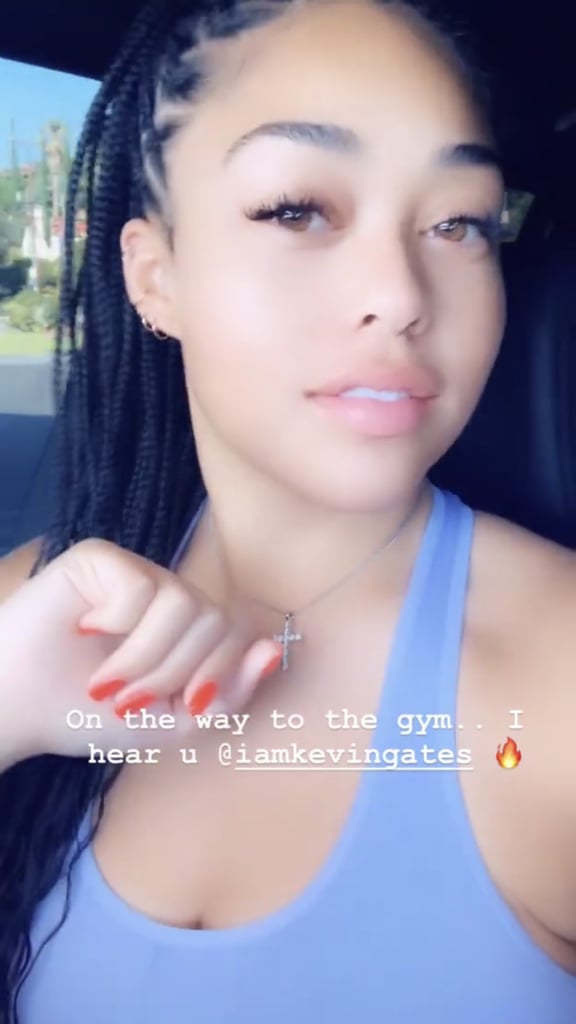 Jordyn Woods's Neon Orange Nail Polish Colour