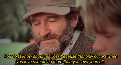 You can almost feel the chill in the air during Robin Williams's moving monologue.