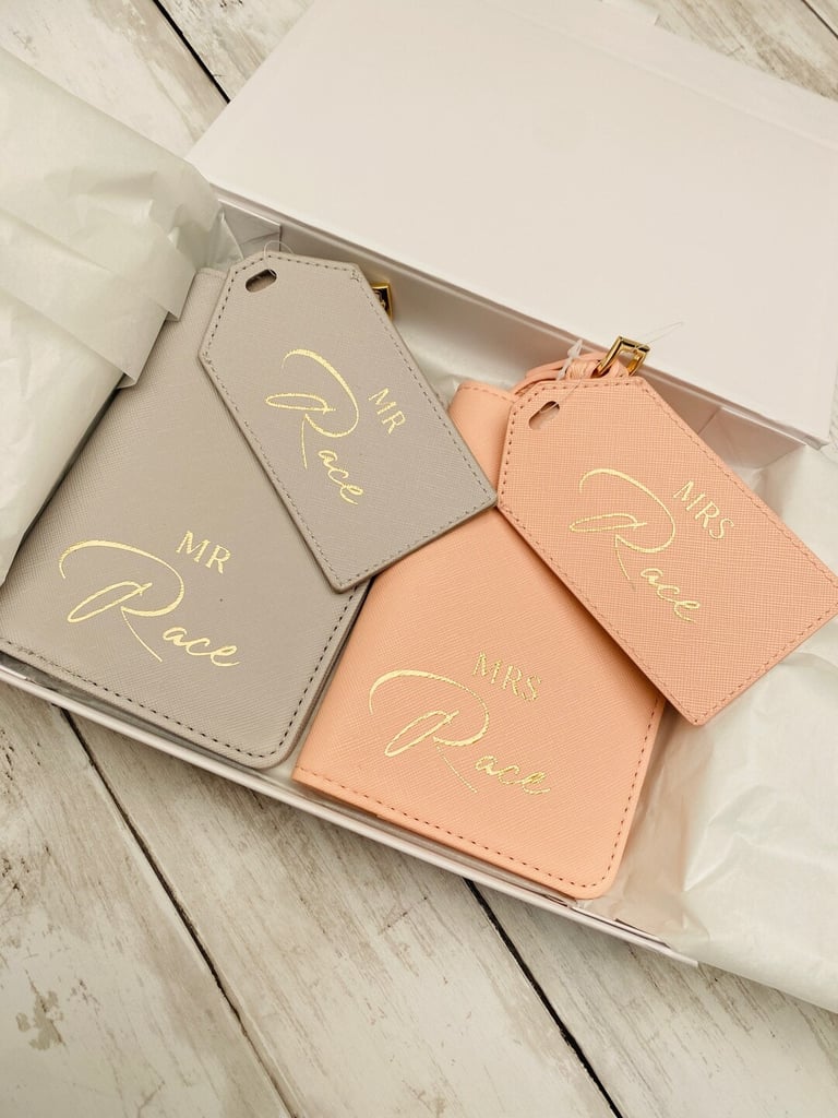 Etsy Personalised Travel Accessories Set