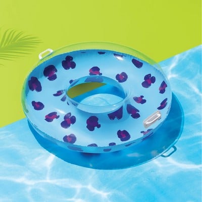 Leopard Swim Tube With Handles