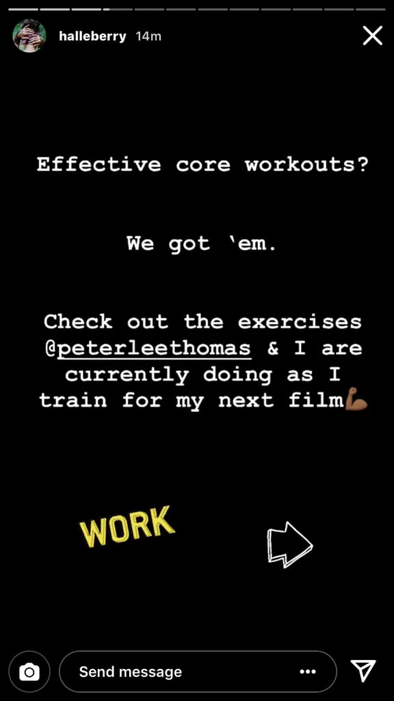 Halle Berry's Effective 8-Move Core Workout