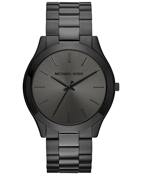 Michael Kors Unisex Slim Runway Black 