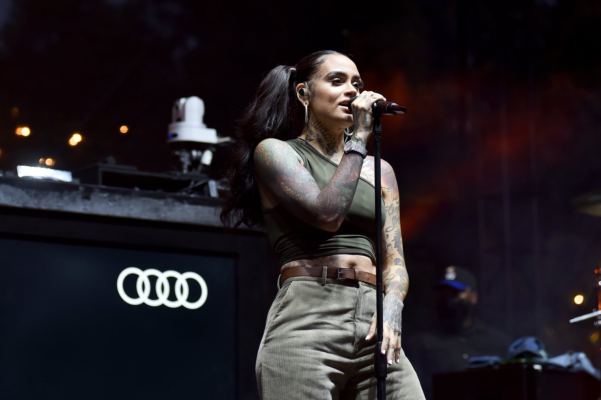 MALIBU, CALIFORNIA - JULY 16: Kehlani performs onstage at Audi Presents: Summer Drive-in Concert featuring Kehlani at Calamigos Ranch on July 16, 2020 in Malibu, California. (Photo by Stefanie Keenan/Getty Images for Audi)