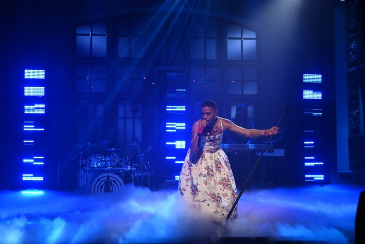 Kid Cudi Honors Kurt Cobain With Floral SNL Dress