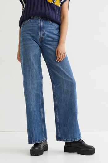 h&m mom fit jeans, mom jeans review, h&m size guide in hindi