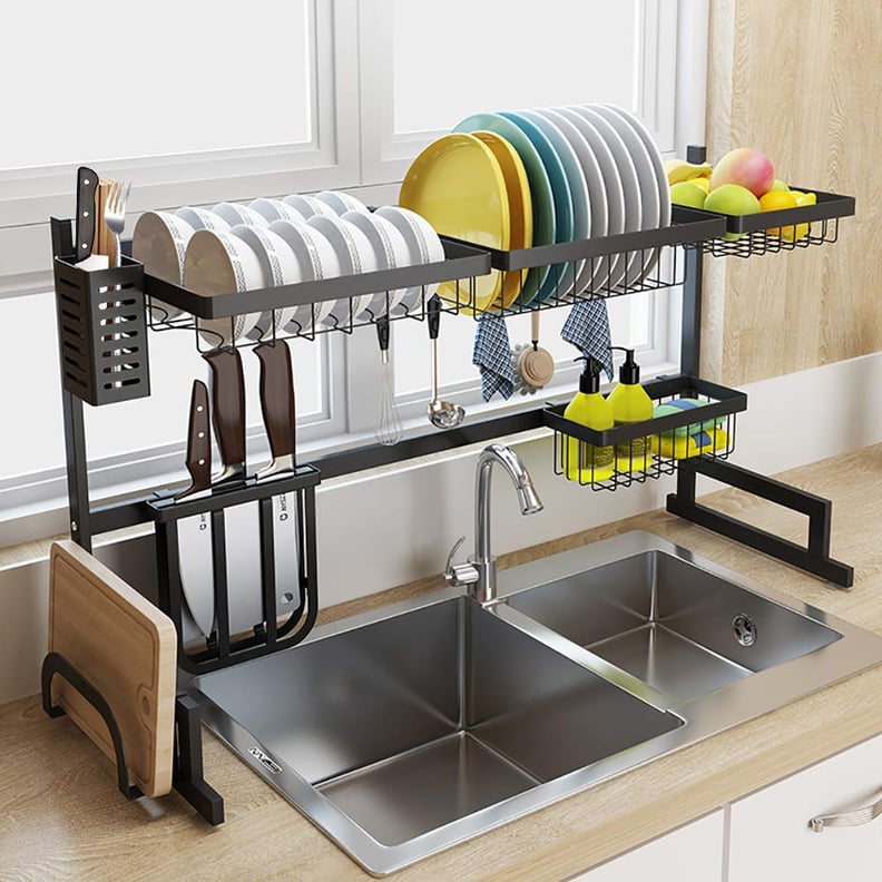 Buy Lavish Over The Sink Dish Drying Rack Adjustable Stainless