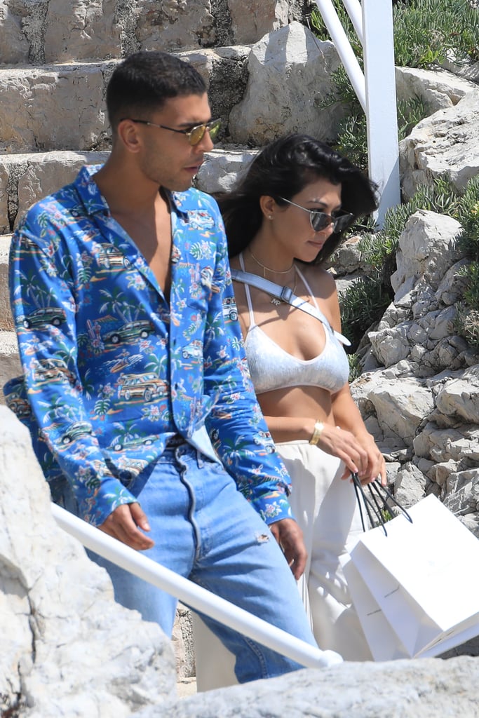 Kourtney Kardashian and Younes Bendjima in Cannes May 2017
