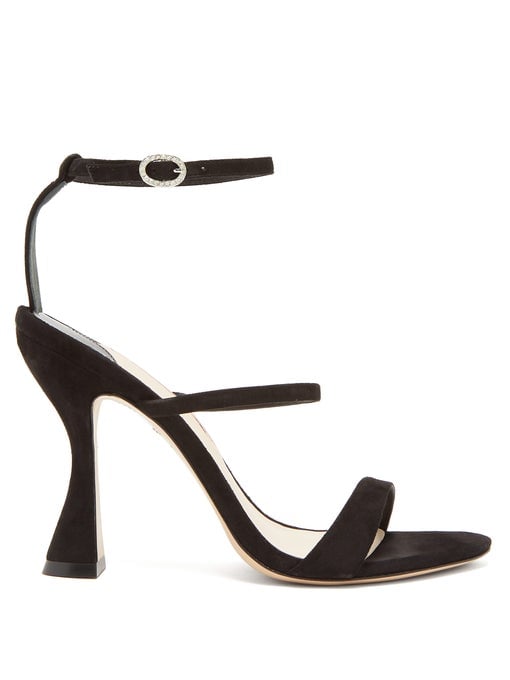 Sophia Webster Rosalind Hourglass-Heel Suede Sandals