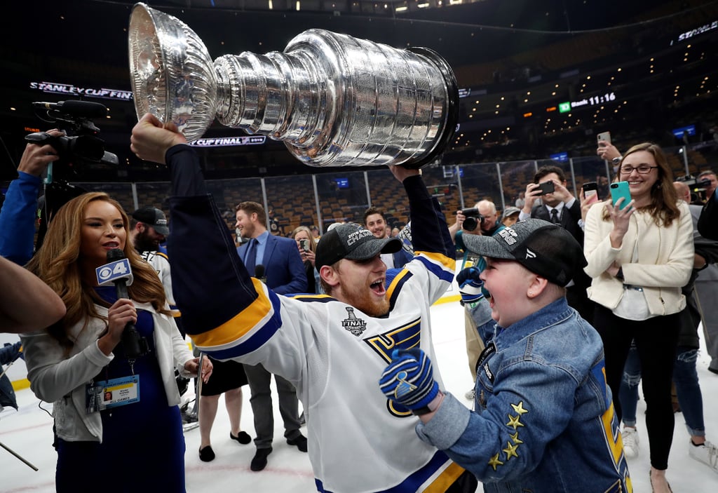 Laila Anderson St. Louis Blues Superfan at Stanley Cup