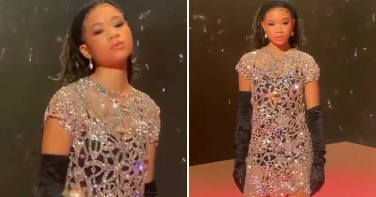 Hello, 2021! Storm Reid Is Strutting Into the New Year in a Rhinestone Marc Jacobs Minidress
