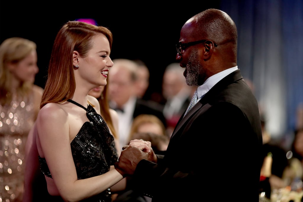Pictured: Emma Stone and Julius Tennon