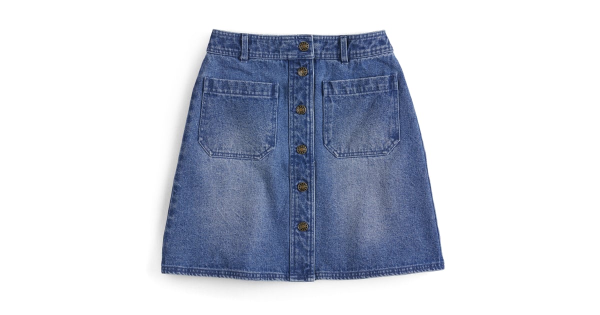 Button-Front Denim Mini Skirt | POPSUGAR at Kohl's Collection 2018 ...