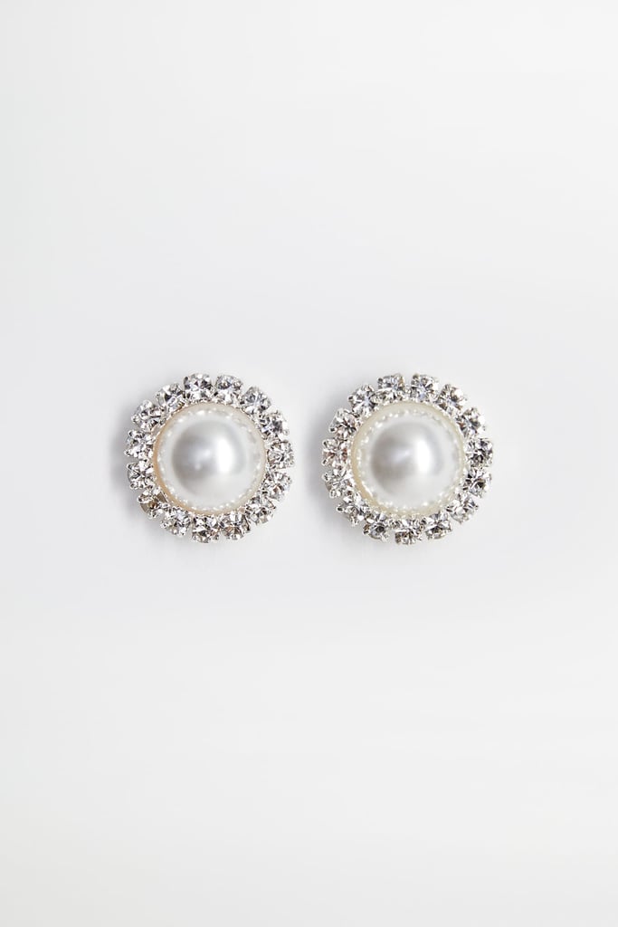Mango x Leandra Pearl Detail Earrings