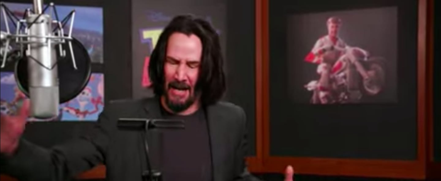 Chris Evans Tweet on Keanu Reeves Toy Story Recording Video PS