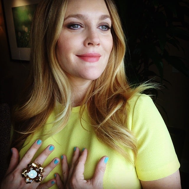 Drew Barrymore showed off her Spring look.
Source: Instagram user drewbarrymore