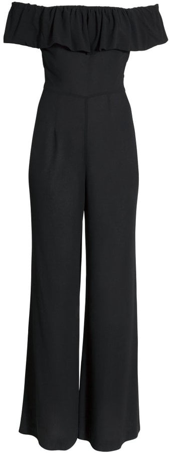 H&m off cheap the shoulder jumpsuit