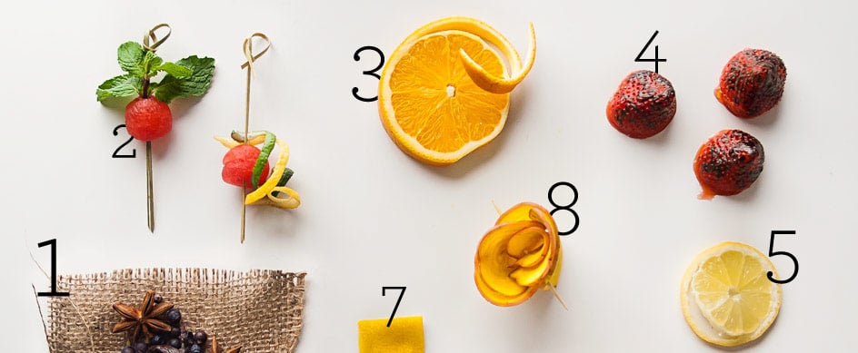 Gourmet Cocktail Garnishes