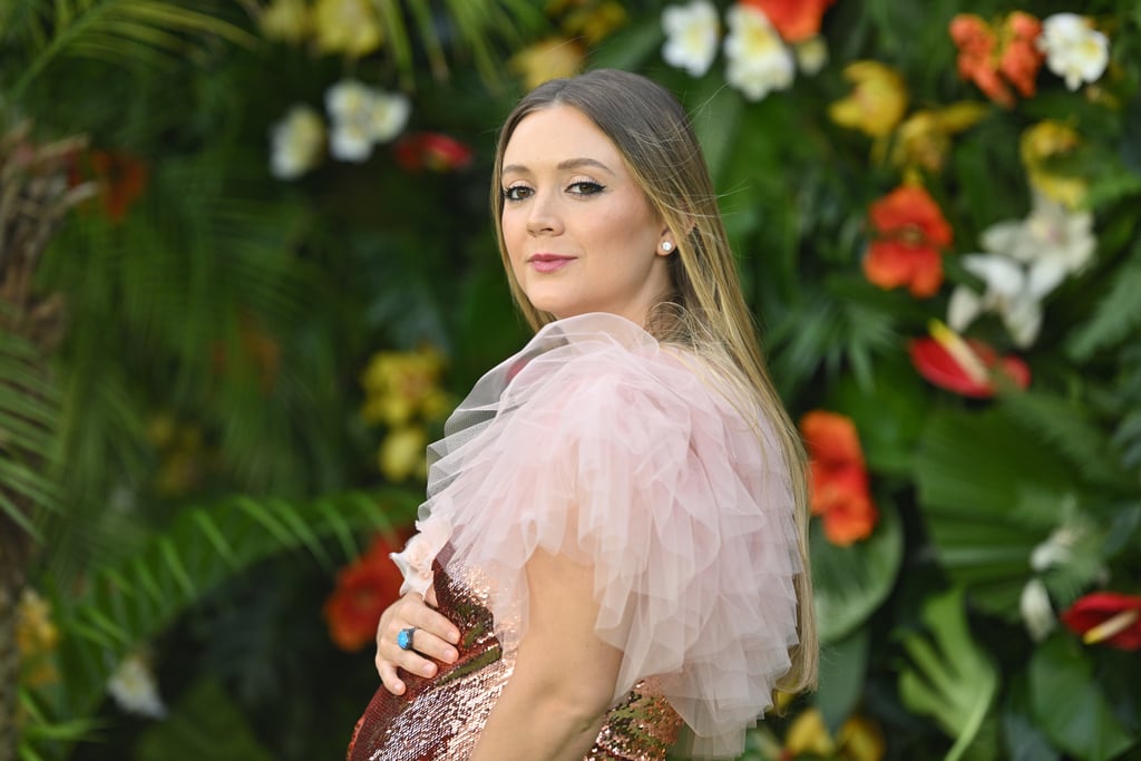Billie Lourd Debuts Baby Bump in Rodarte Dress at Premiere