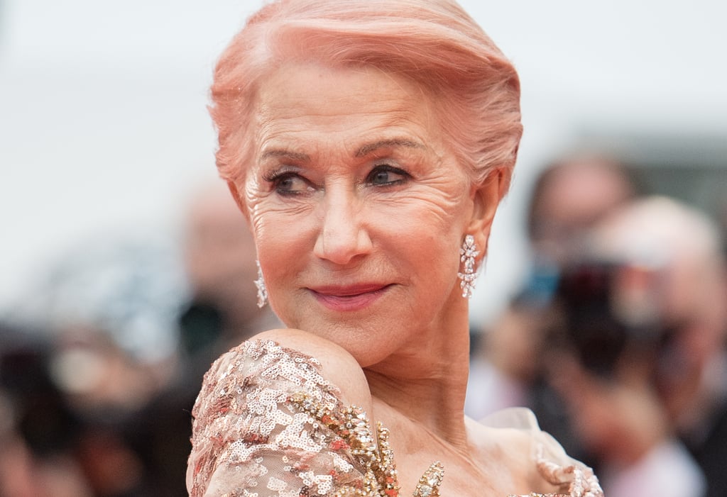 Helen Mirren Pink Hair at Cannes Film Festival