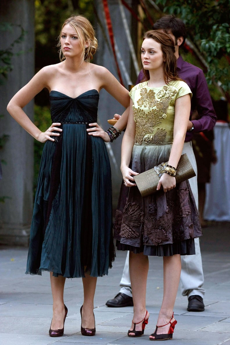 serena van der woodsen dress at blairs wedding