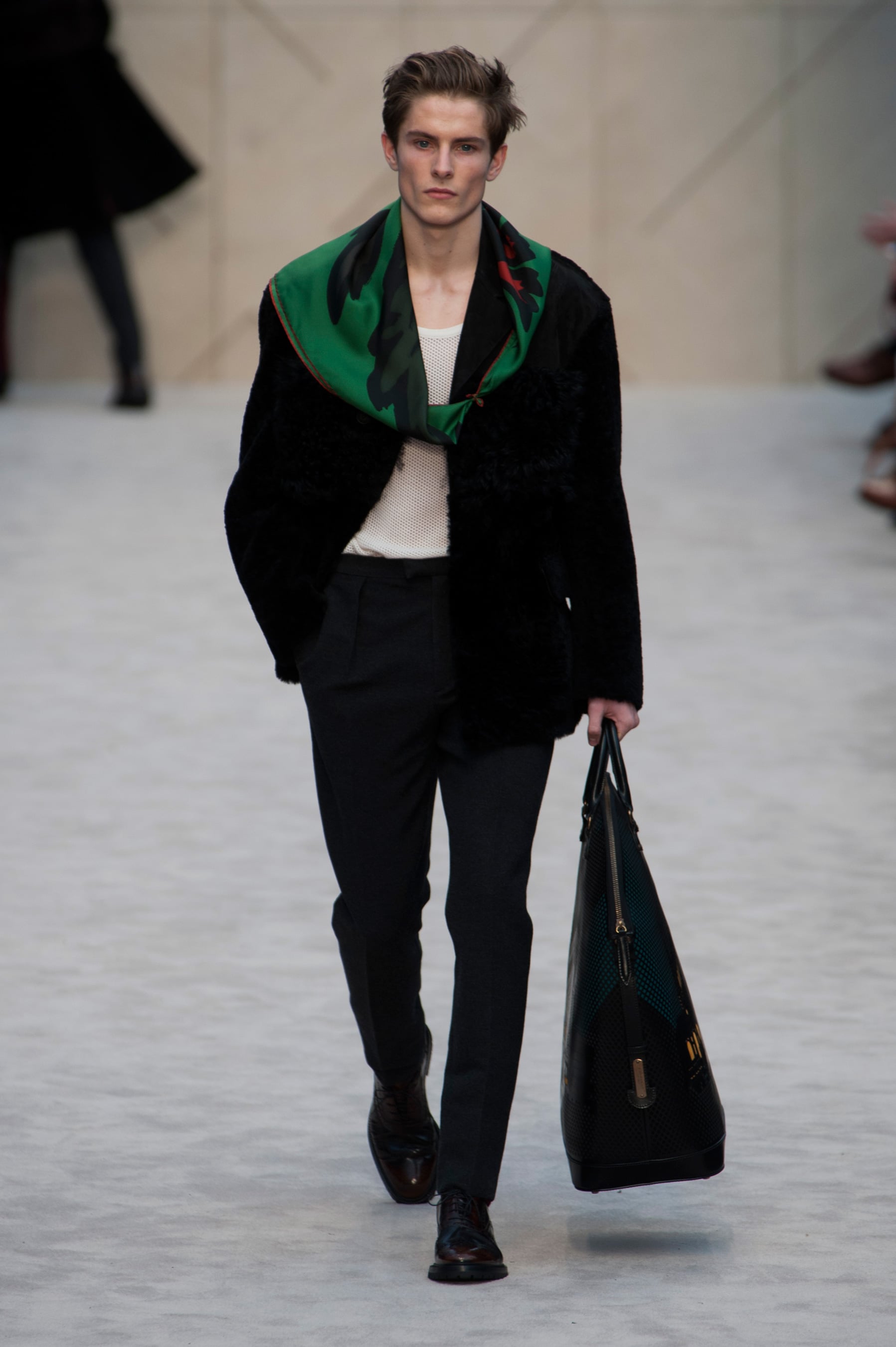 Burberry Prorsum Men S Fall 2014 The Men Wore Blankets On