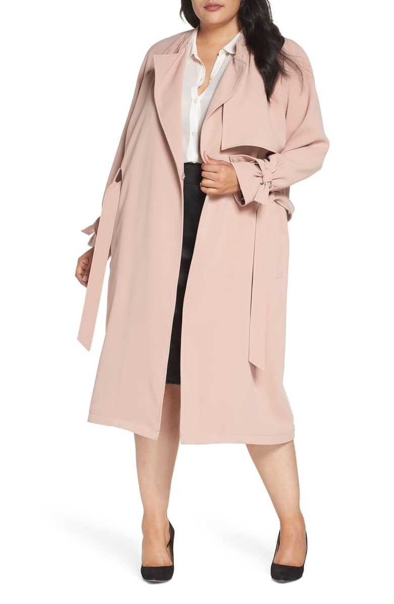Rachel roy on sale crepe trench coat