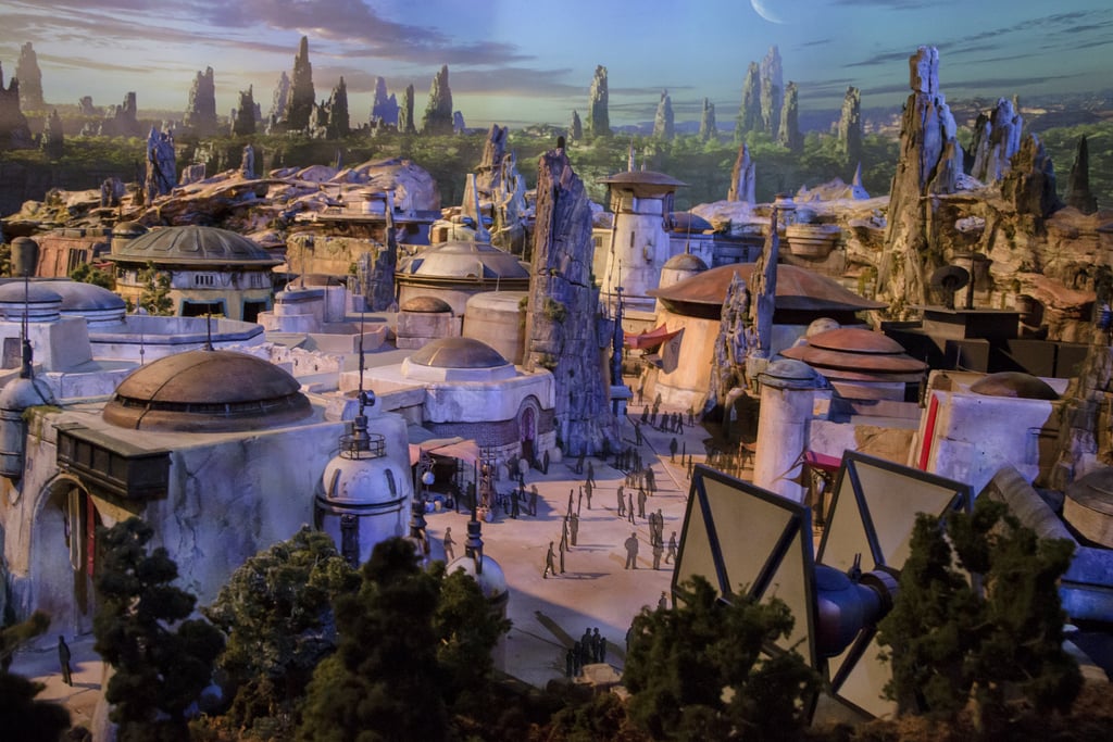 An aerial view of what Star Wars: Galaxy's Edge will look like.