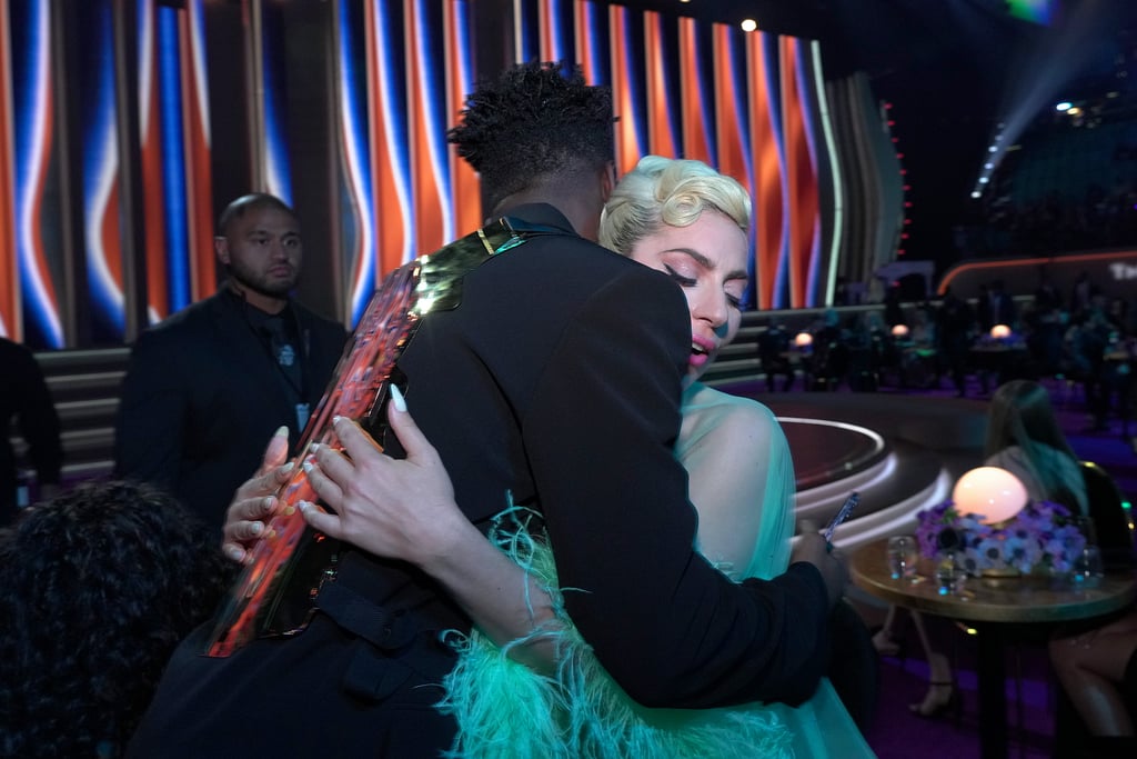 See Lil Nas X and Lady Gaga Hanging Out at the 2022 Grammys