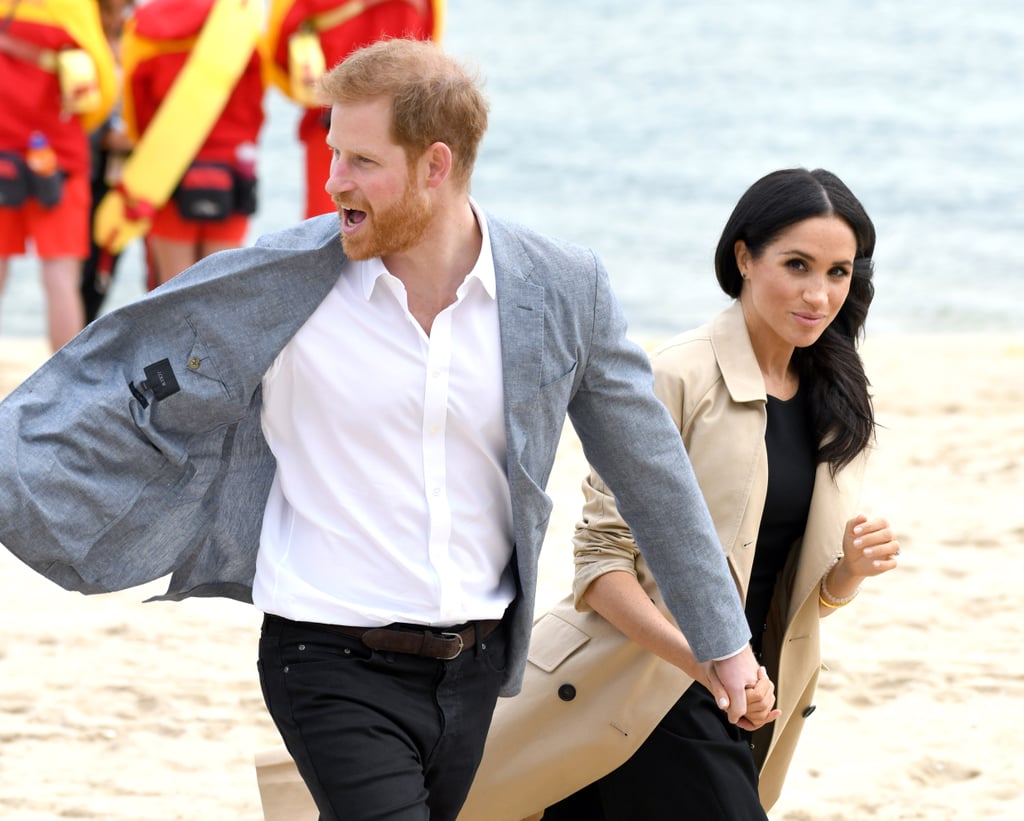 Meghan Markle Black Club Monaco Dress on the Beach 2018