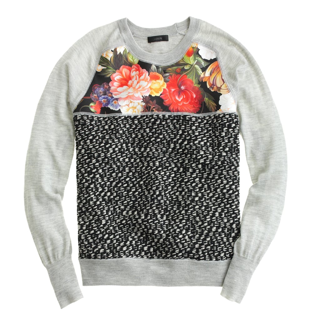 J.Crew Merino Wool Mixed Media Sweater