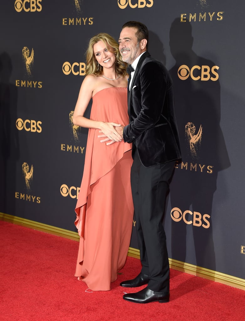 Jeffrey Dean Morgan and Hilarie Burton at the 2017 Emmys