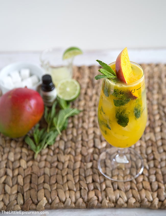 A mango mojito will surely make you feel like you’ve jetted off to a tropical vacation, or at the very least, it’ll have you wanting to plan to do so, stat.