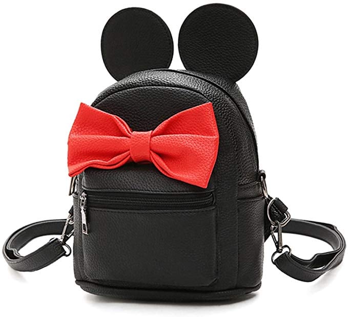 Sunwel Fashion Cartoon Ears Cute Bow Travel Small Backpack