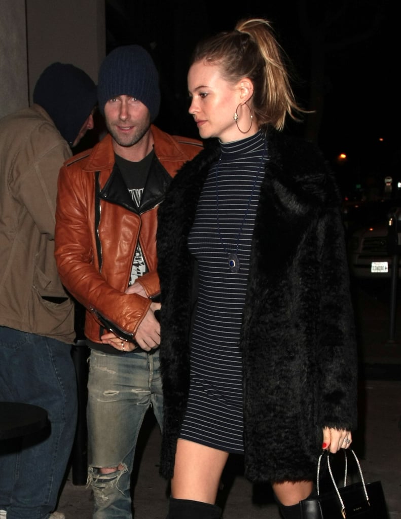 Adam Levine and Behati Prinsloo Out in LA November 2015