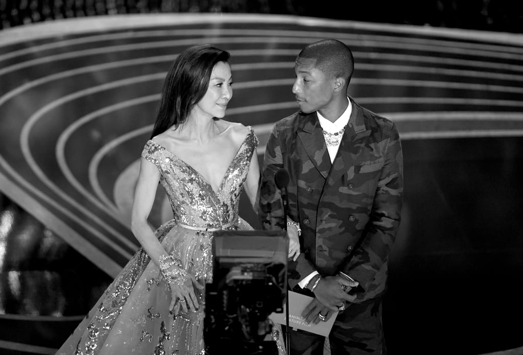 Pictured: Michelle Yeoh and Pharrell Williams