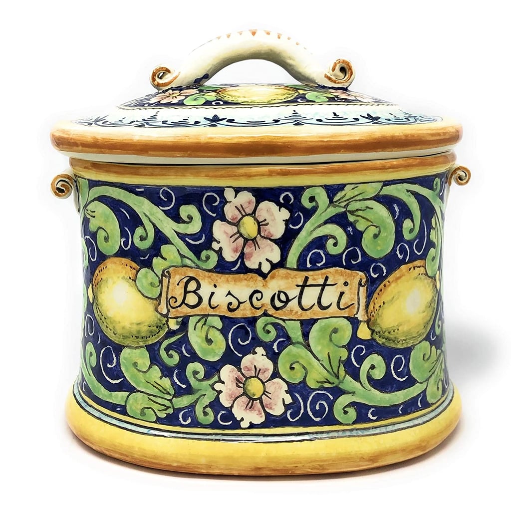 Handcrafted Pottery: Ceramiche D'arte Parrini Italian Ceramic Biscuit Cookies Jar