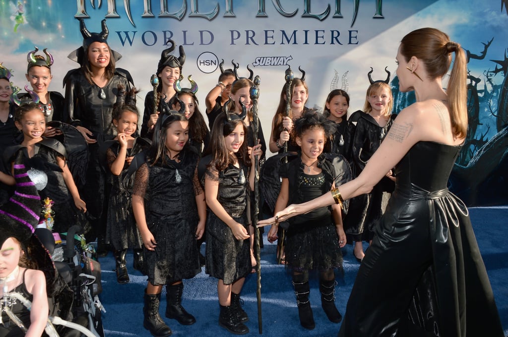 Angelina Jolie and Brad Pitt at the Maleficent LA Premiere